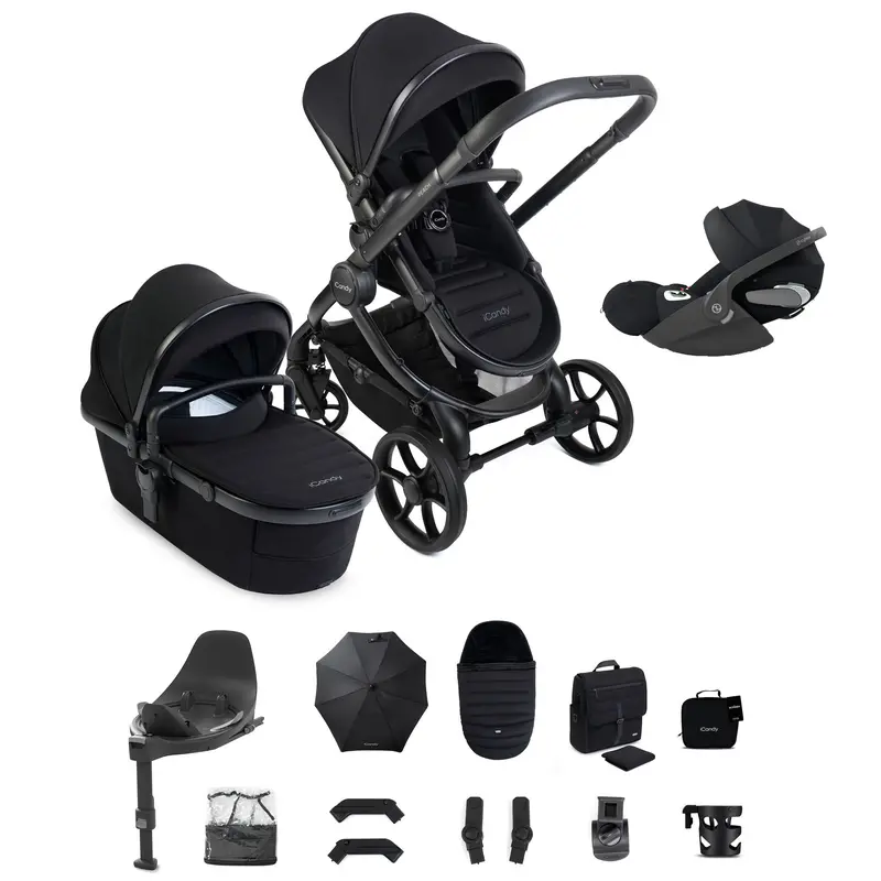 Icandy Peach 8 Complete Cybex Bundle In Black 2