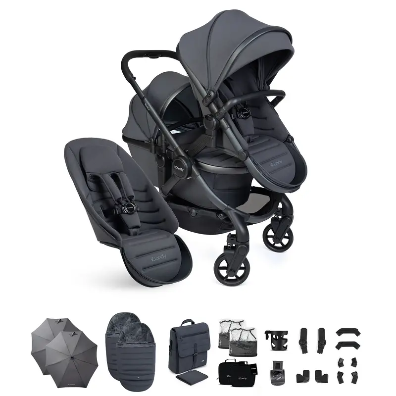 Icandy Peach 8 Double Complete Bundle In Grey 1