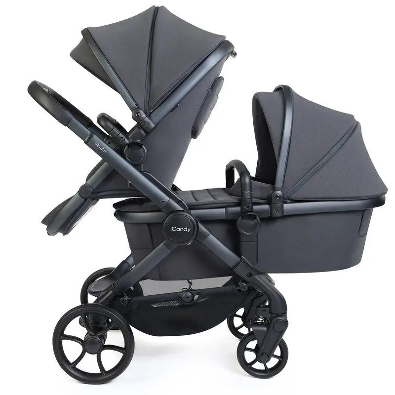 Icandy Peach 8 Double Complete Bundle With Cocoon 360 In Grey 2