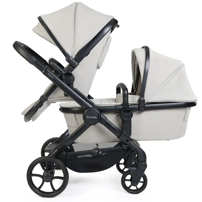 Icandy Peach 8 Double Complete Maxi-Cosi Bundle In Taupe 2