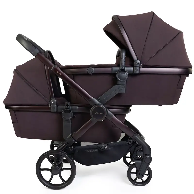 Icandy Peach 8 Editions Twin Complete Bundle With Cocoon 360 In Coffee Bean 2