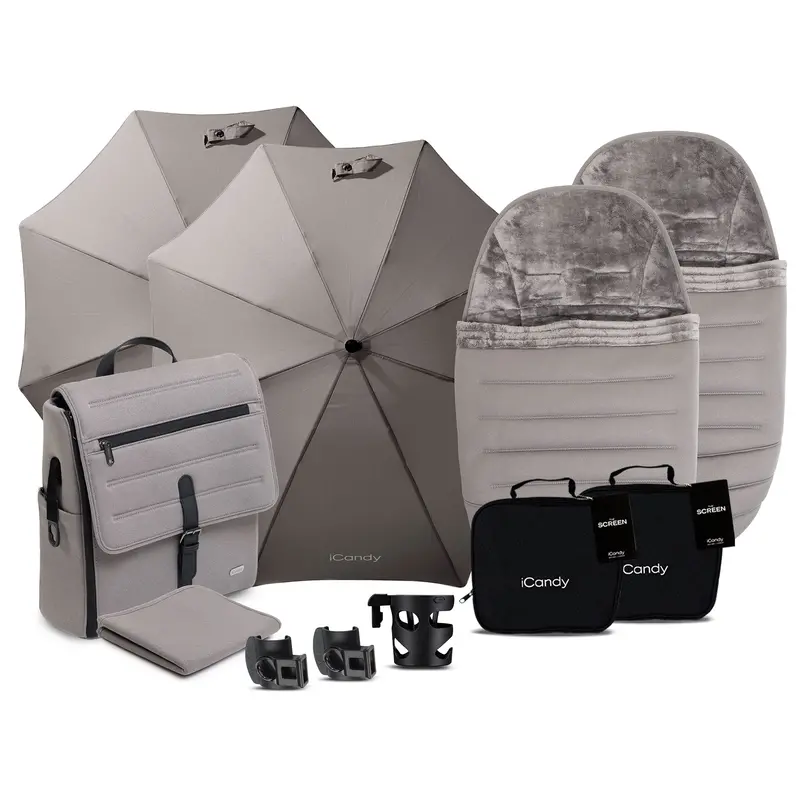 Icandy Peach 8 Twin Complete Bundle In Porcini 2