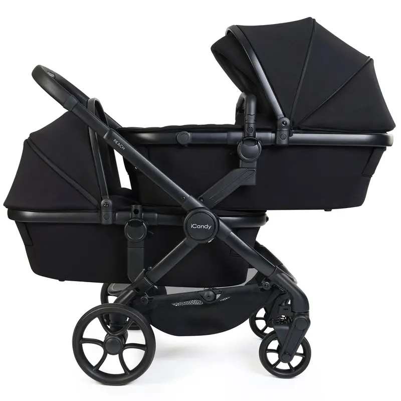 Icandy Peach 8 Twin Complete Bundle With Cocoon 360 In Black 2