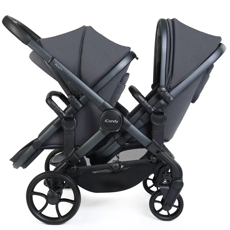 Icandy Peach 8 Twin Complete Cybex Travel System In Grey 2