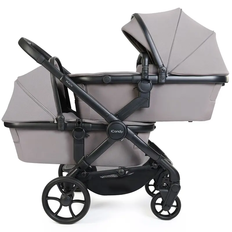 Icandy Peach 8 Twin Complete Cybex Travel System In Porcini 2
