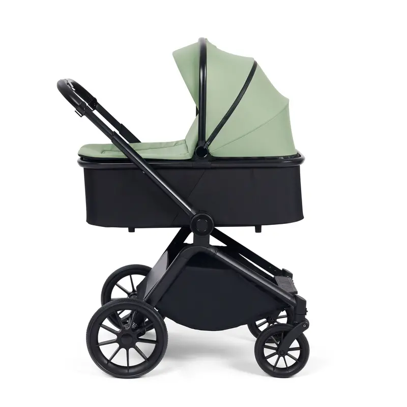 Ickle Bubba Altima 12 Piece Travel System With Maxi-Cosi Cabriofix I-Size Car Seat & Isofix Base In Sage Green 2
