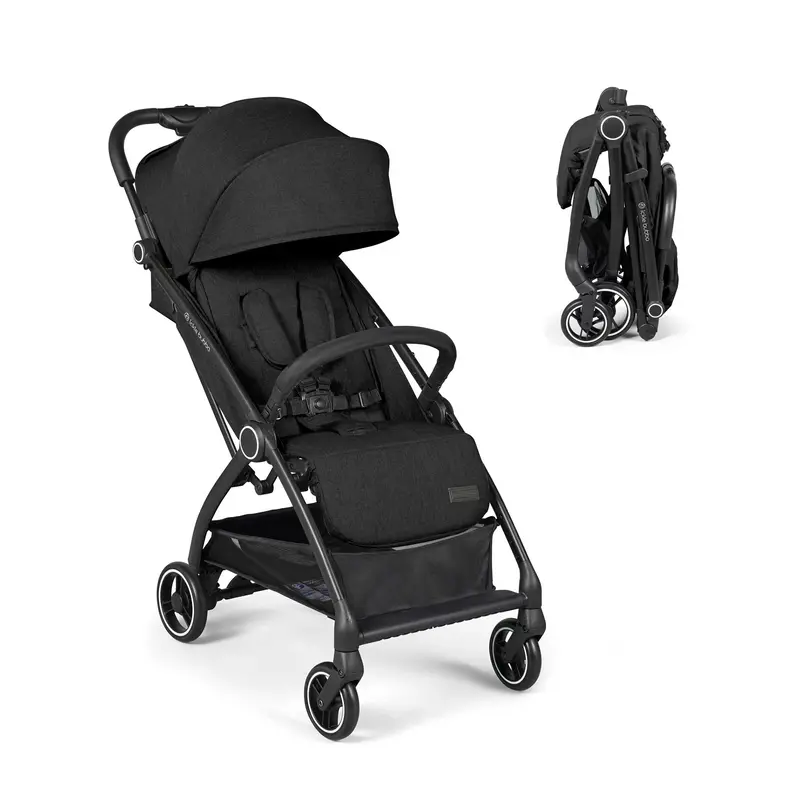 Ickle Bubba Aries Autofold Stroller In Black 1