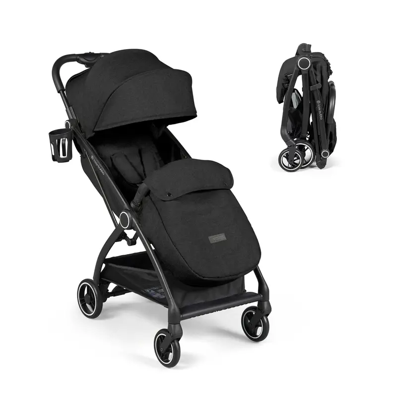Ickle Bubba Aries Max Autofold Stroller In Black 1