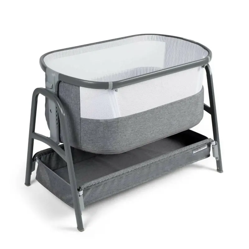 Ickle Bubba Bubba&Me Bedside Crib - Space Grey 1