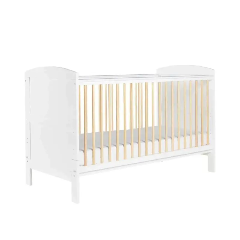 Ickle Bubba Coleby Scandi Cot Bed Scandi White - Without Mattress 1