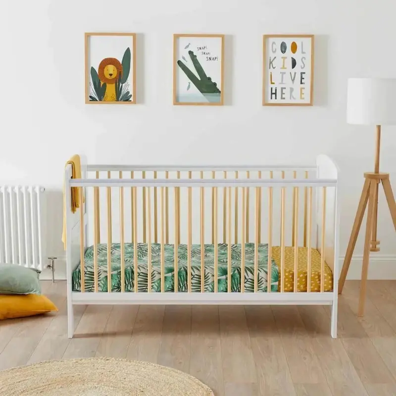 Ickle Bubba Coleby Scandi Cot Bed Scandi White - Without Mattress 2