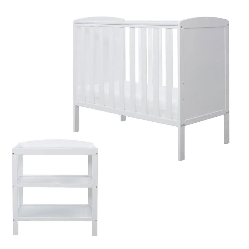Ickle Bubba Coleby Space Saver 2 Piece Furniture Set White 1