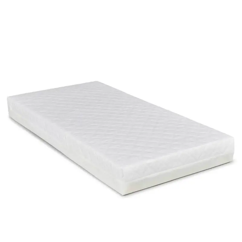 Ickle Bubba Coleby Space Saver Cot White - Premium Sprung Mattress 2