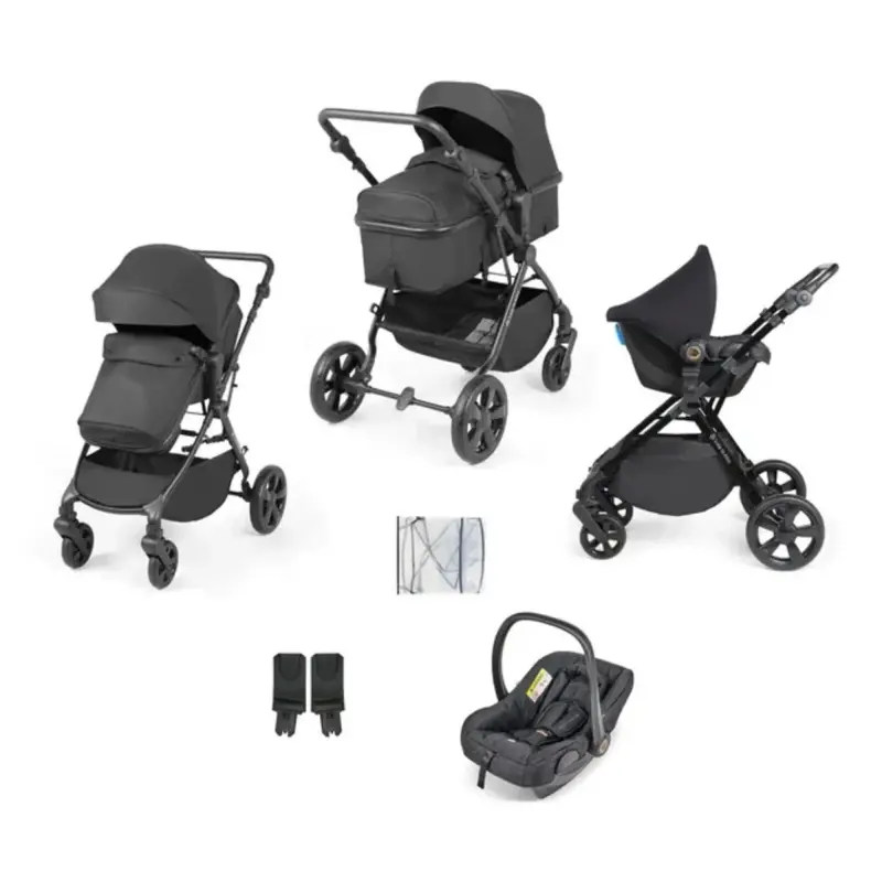 Ickle Bubba Comet 3-In-1 Travel System With Astral Car Seat - Black 1
