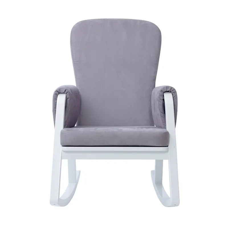 Ickle Bubba Dursley Rocking Chair And Stool Pearl Grey 2