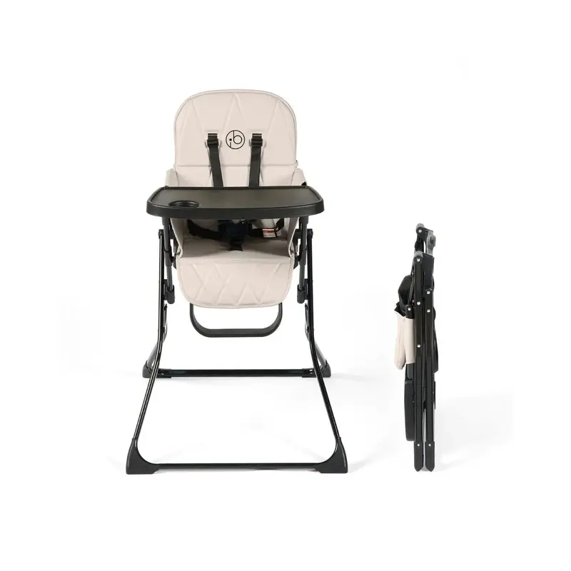 Ickle Bubba Flip Magic Fold Highchair - Pearl Grey 1