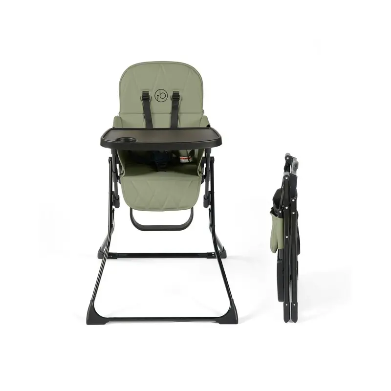 Ickle Bubba Flip Magic Fold Highchair - Sage Green 1