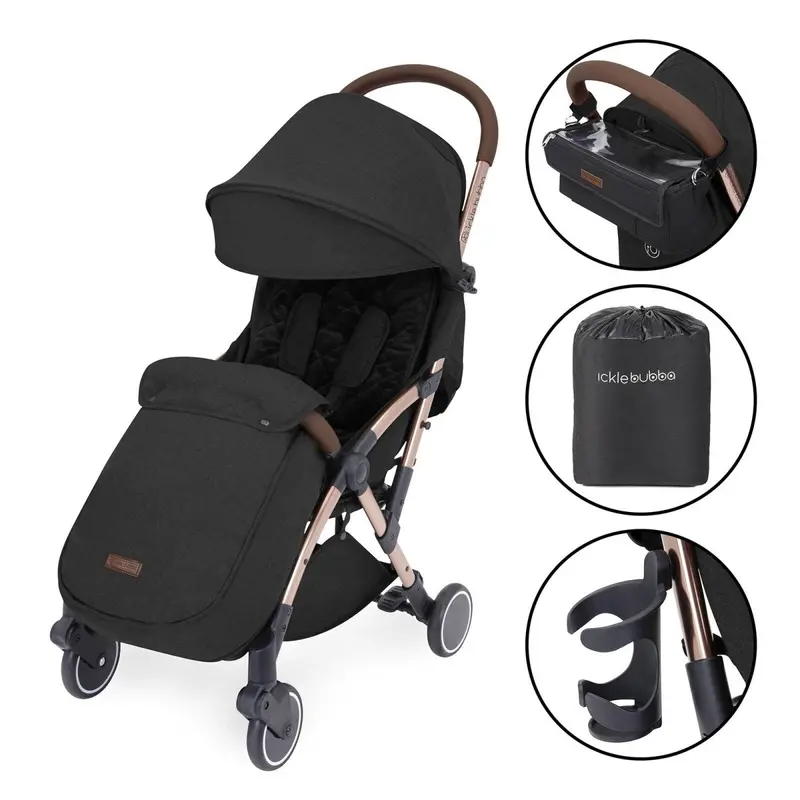 Ickle Bubba Globe Prime Stroller - Black 2