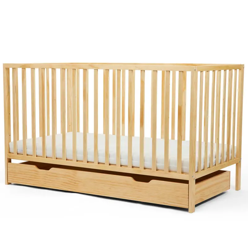 Ickle Bubba Hartley Classic Cot & Under Drawer In Pine 1