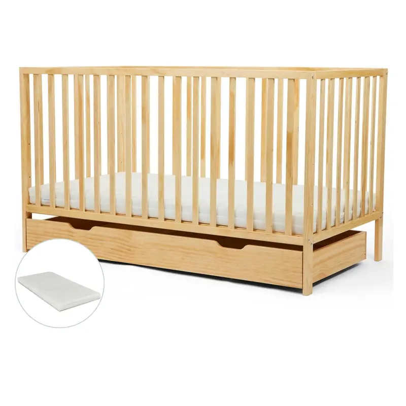 Ickle Bubba Hartley Classic Cot & Under Drawer In Pine 2