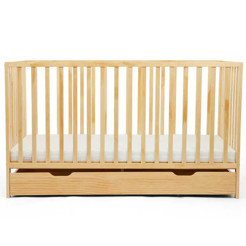 Ickle Bubba Hartley Classic Cot & Under Drawer In Pine 4