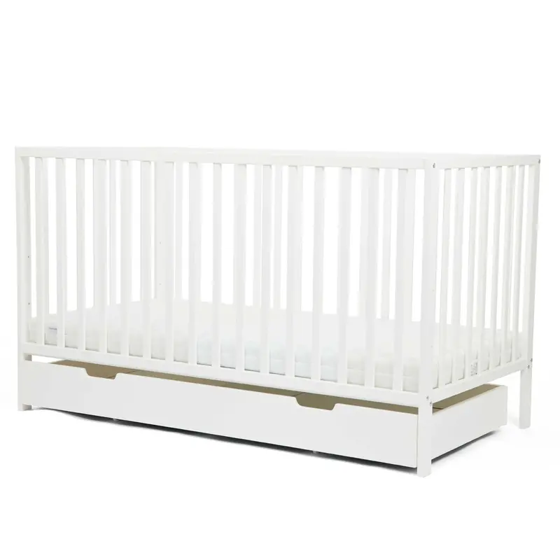 Ickle Bubba Hartley Classic Cot & Under Drawer In White 1