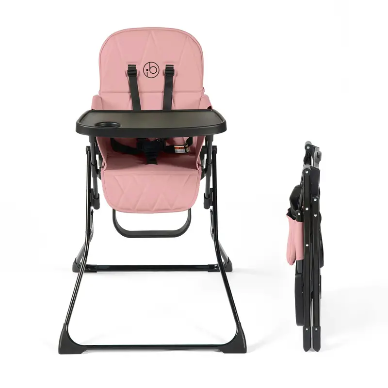 Ickle Bubba Magic Fold Highchair In Blush Pink 1