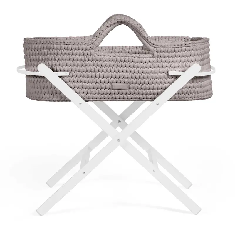 Ickle Bubba Nova Moses Basket & Stand In Tawny/White 1