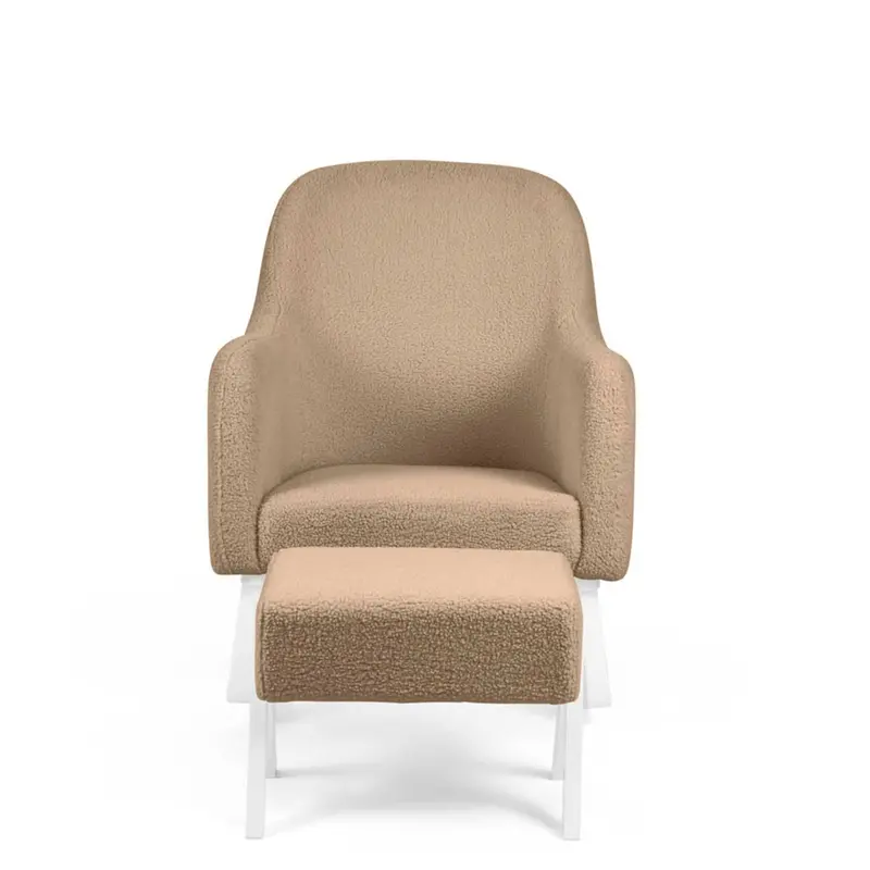 Ickle Bubba Roxby Nursery Chair And Stool In Mocha 2