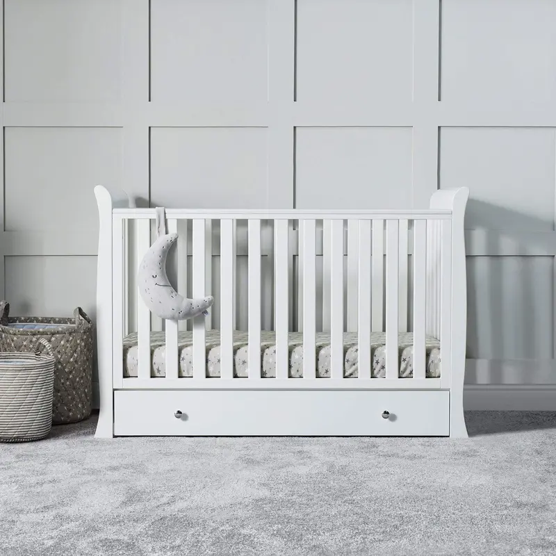 Ickle Bubba Snowdon 4 In 1 Mini Cot Bed - White 2