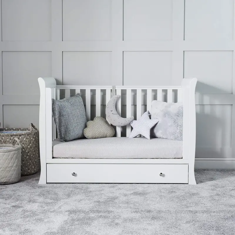 Ickle Bubba Snowdon 4 In 1 Mini Cot Bed - White 3