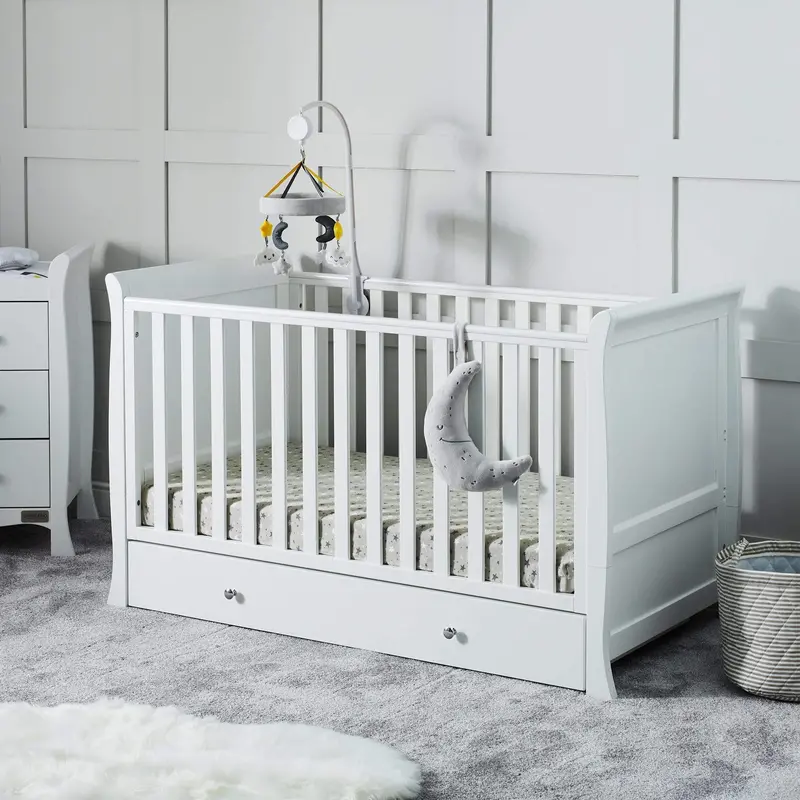 Ickle Bubba Snowdon Classic 2 Piece Furniture Set - White 2