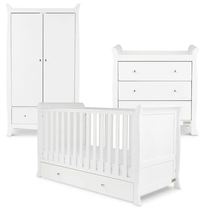 Ickle Bubba Snowdon Classic 3 Piece Furniture Set - White 2