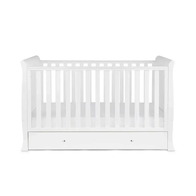 Ickle Bubba Snowdon Classic Cot Bed White - Without Mattress 1