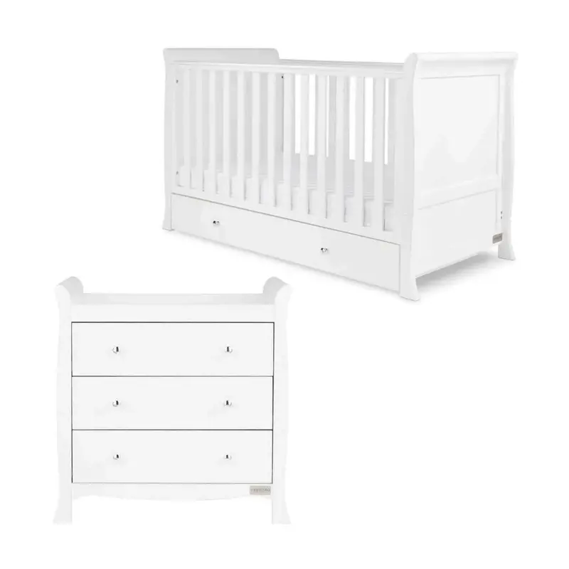 Ickle Bubba Snowdon Classic Furniture Set Premium Pocket Sprung Mattress 2 Pcs - White 1