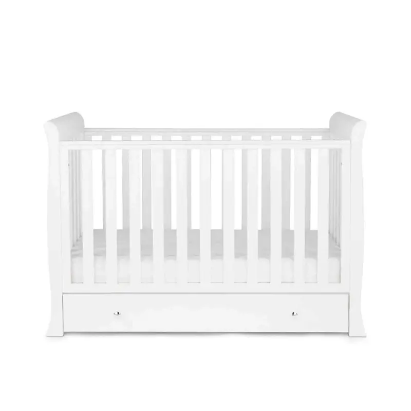 Ickle Bubba Snowdon Mini Cot Bed White - Without Mattress 1