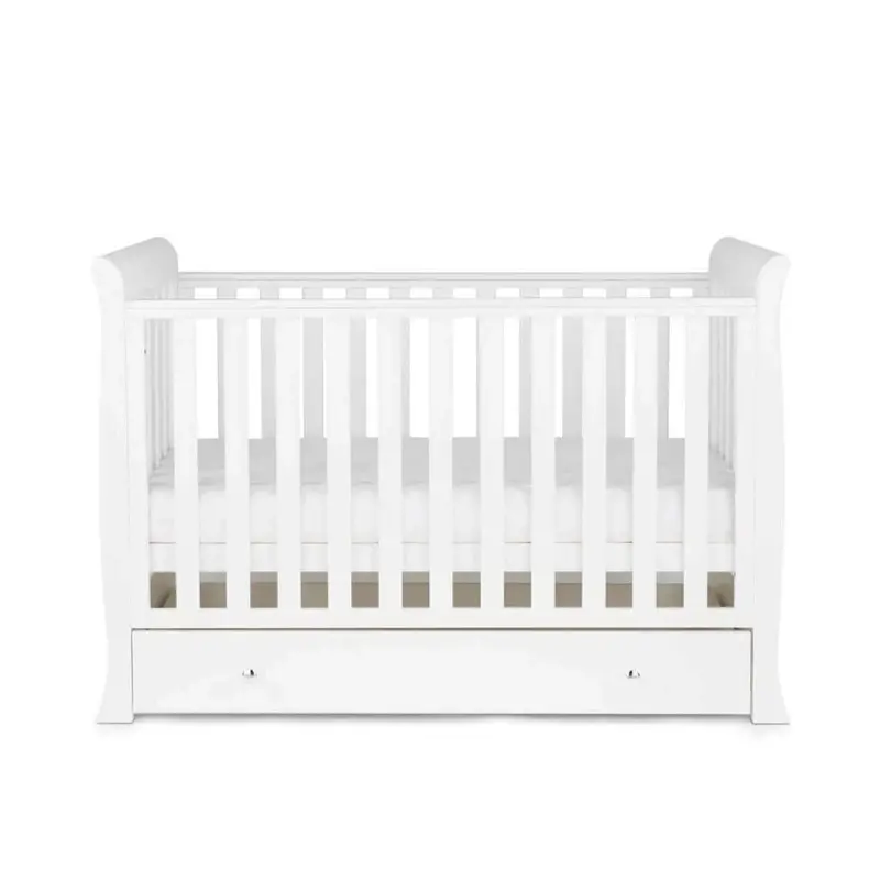 Ickle Bubba Snowdon Mini Cot Bed White - Without Mattress 2