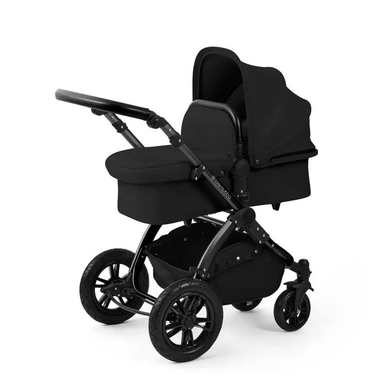 Ickle Bubba Stomp Luxe 12 Piece Travel System With I-Size Nimbus Car Seat & Spin Isofix Base In Midnight 2