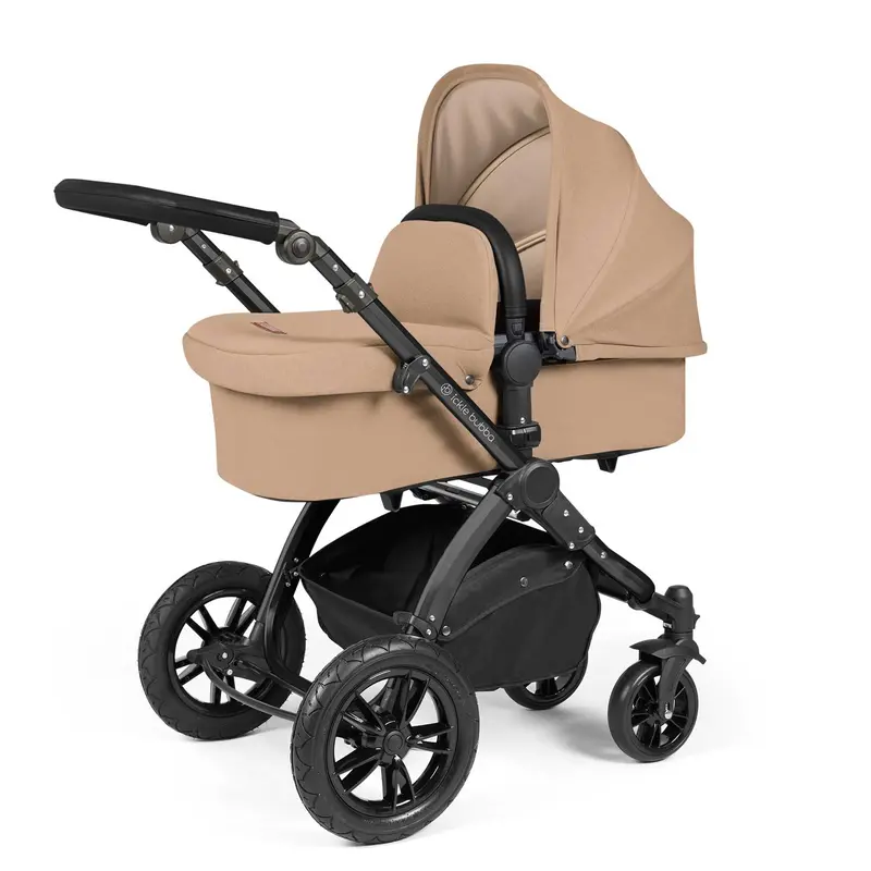 Ickle Bubba Stomp Luxe 2-In-1 Premium Pushchair In Black/Desert/Black 1