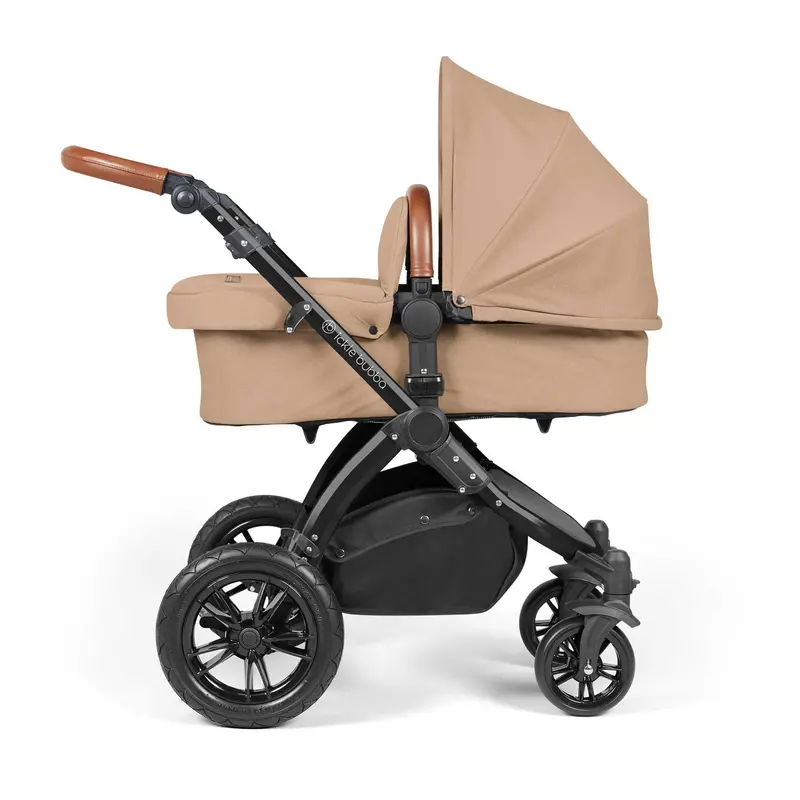 Ickle Bubba Stomp Luxe 2-In-1 Premium Pushchair In Black/Desert/Tan 2