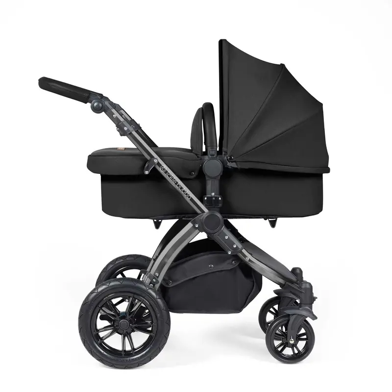 Ickle Bubba Stomp Luxe 2-In-1 Premium Pushchair In Black/Midnight/Black 2