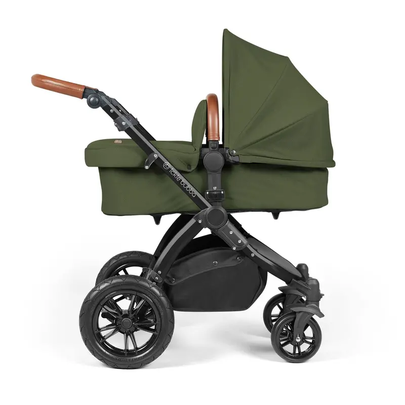 Ickle Bubba Stomp Luxe 2-In-1 Premium Pushchair In Black/Woodland/Tan 2