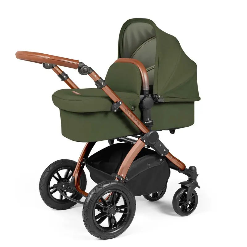 Ickle Bubba Stomp Luxe 2-In-1 Premium Pushchair In Bronze/Woodland/Tan 1