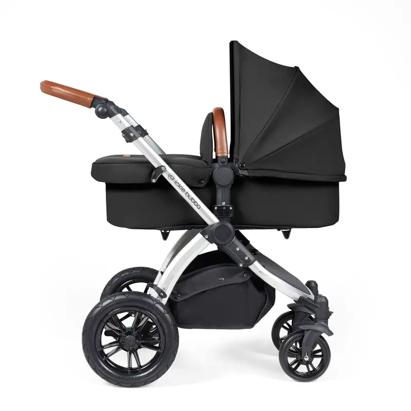 Ickle Bubba Stomp Luxe 2-In-1 Premium Pushchair In Silver/Midnight/Tan 2