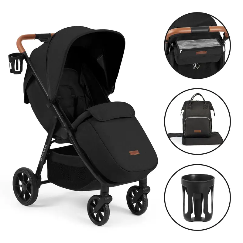Ickle Bubba Stomp Stride Prime Stroller In Midnight 1