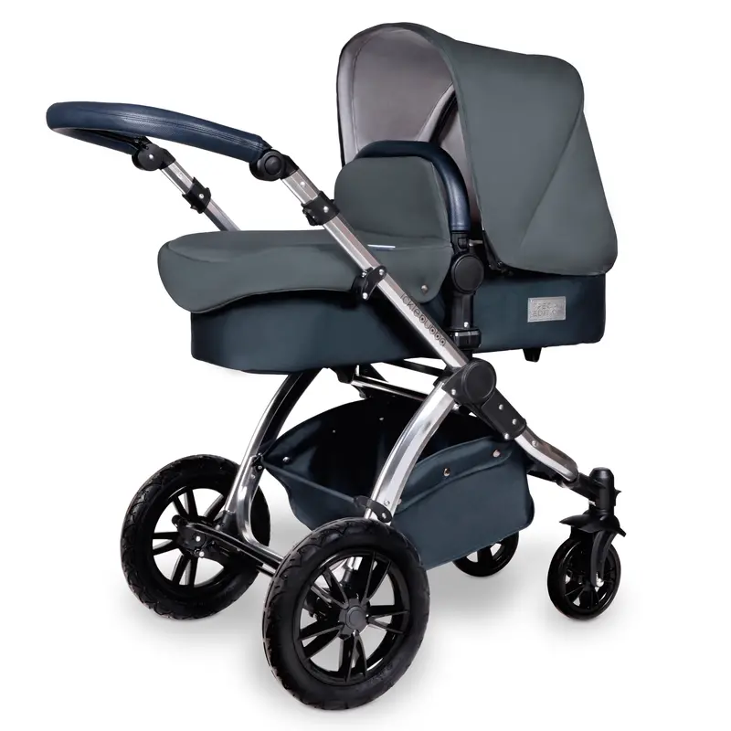 Ickle Bubba Stomp V4 2-In-1 Pushchair Chrome/Blueberry 1