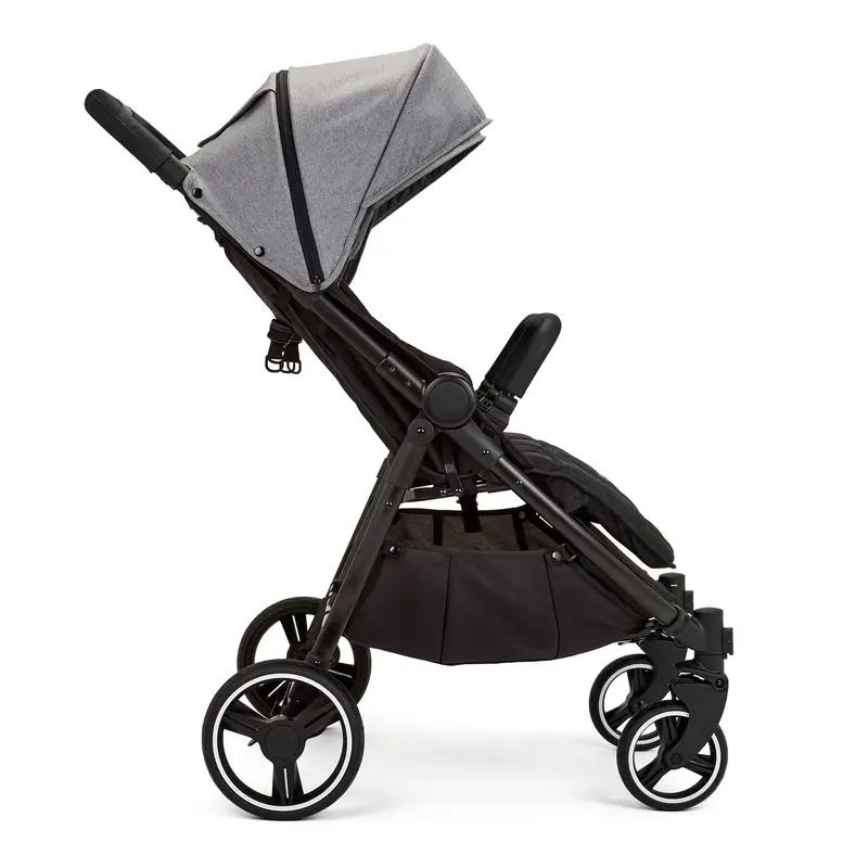 Ickle Bubba Venus Double Stroller In Black/Space Grey/Black 2