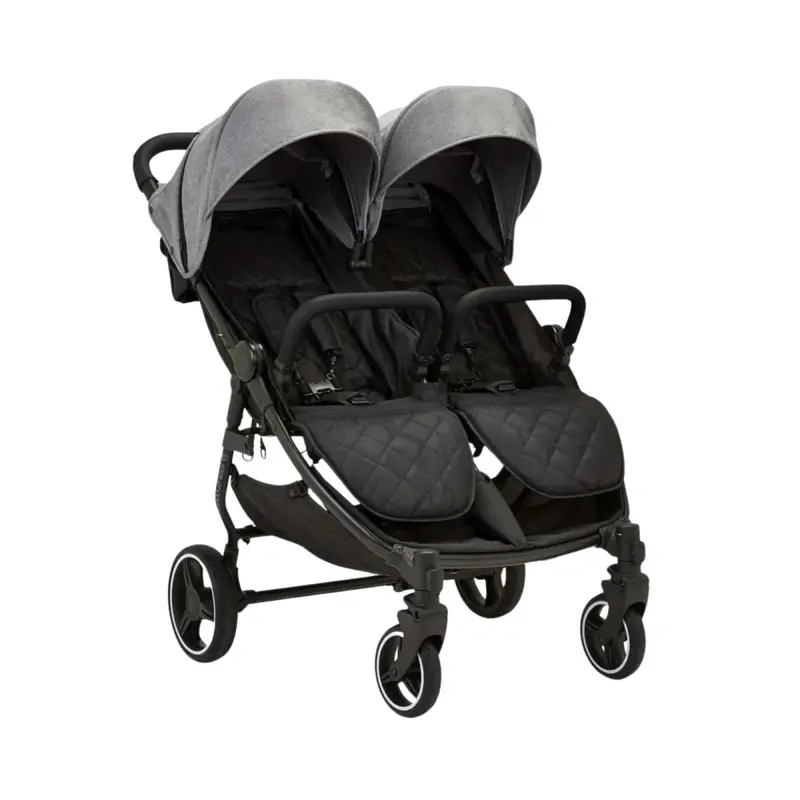 Ickle Bubba Venus Double Stroller - Space Grey 1