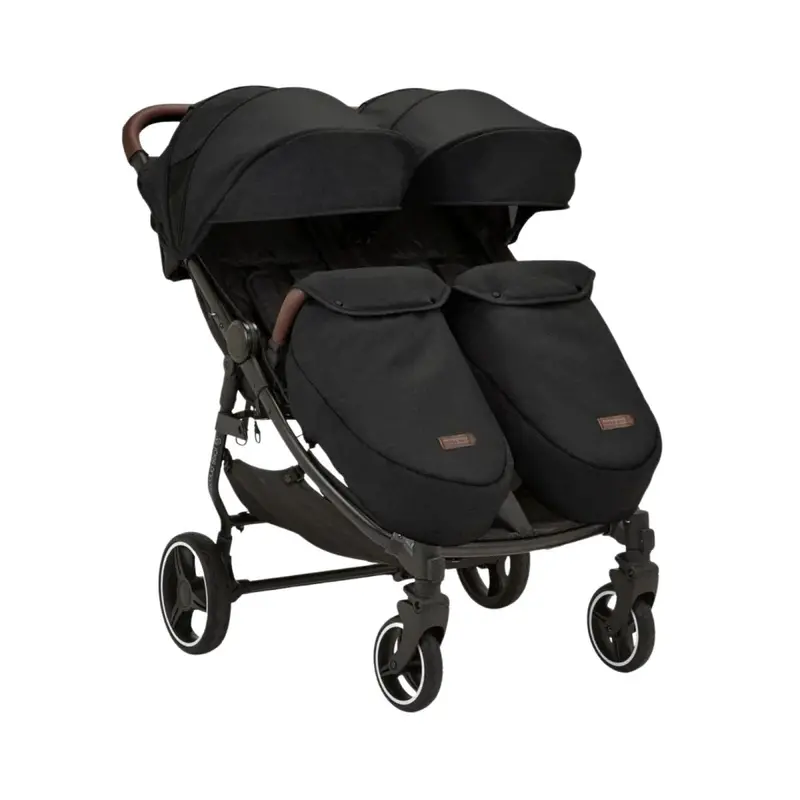 Ickle Bubba Venus Max Double Stroller - Black 1