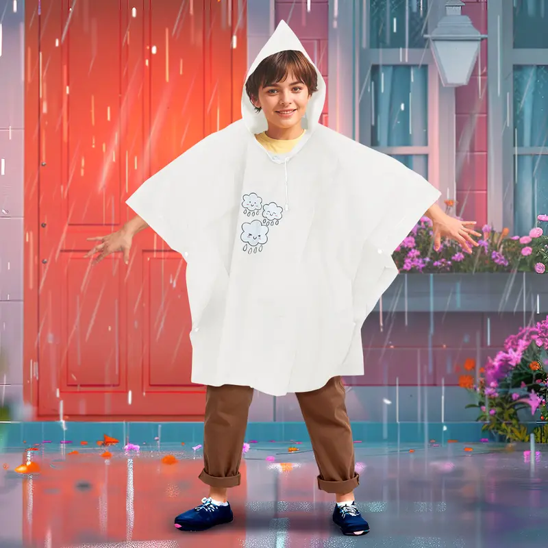 Impermeable Infantil Con Capucha 1